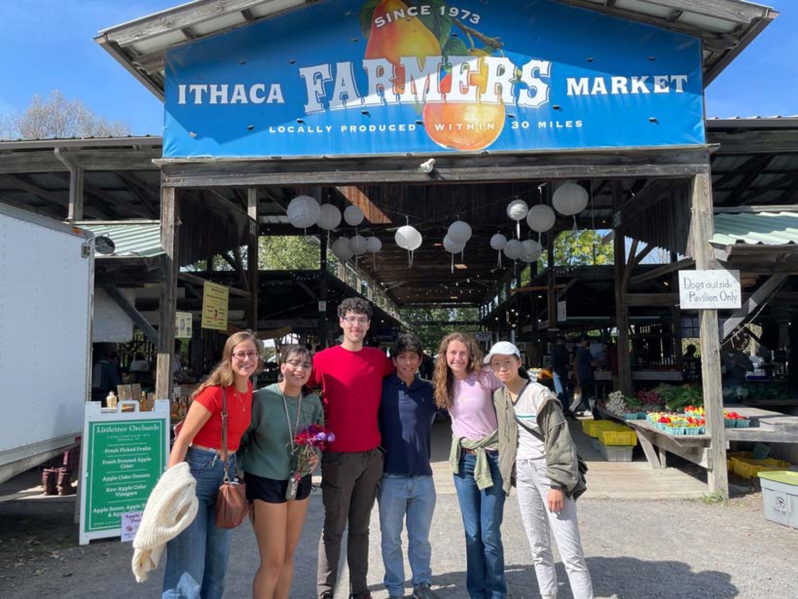 Members at the Ithaca Farmers Market